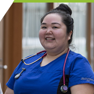 Female Indigenous nursing student 