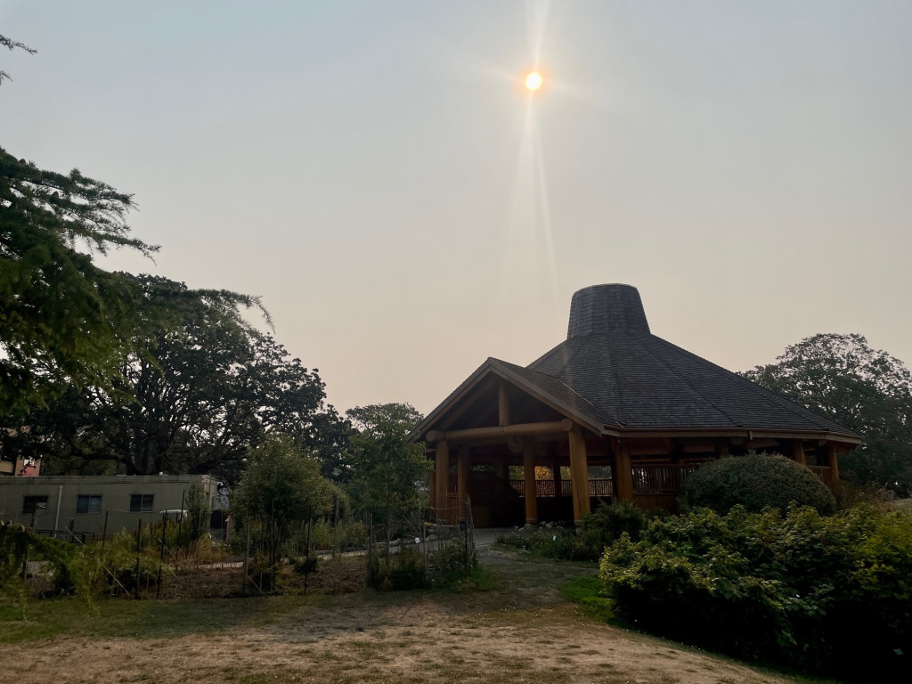 Smoky skies above the Lansdowne campus