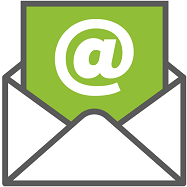 An email icon featuring an envelope symbol, representing electronic communication.