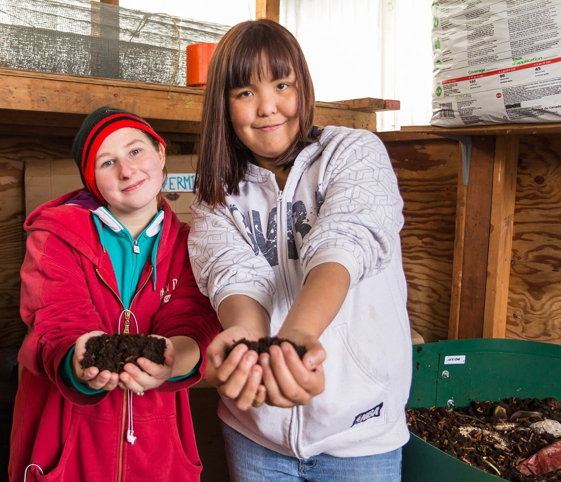 ETP Students Holding Compost Cropped for CTA