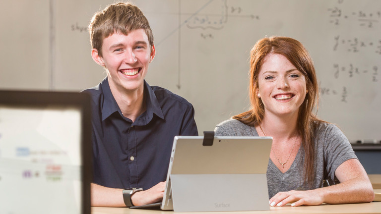 Math tutors waiting for their students